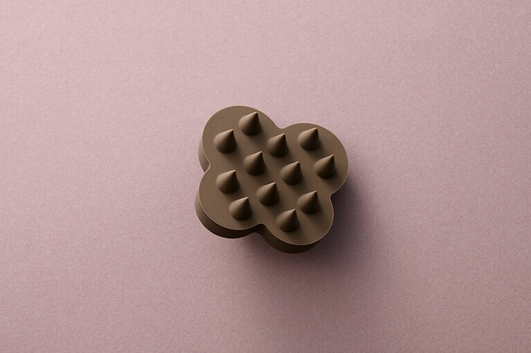 uka スカルプブラシ チョコレートケンザン 2,420円(2022年2月14日［月］までの期間限定販売)。