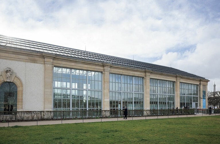 1852年に建てられた「オランジュリー」。元々は庭園のオレンジの木を冬季に収容するための施設。