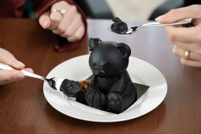 キャラメルが香ばしい、クリーミーなムース。