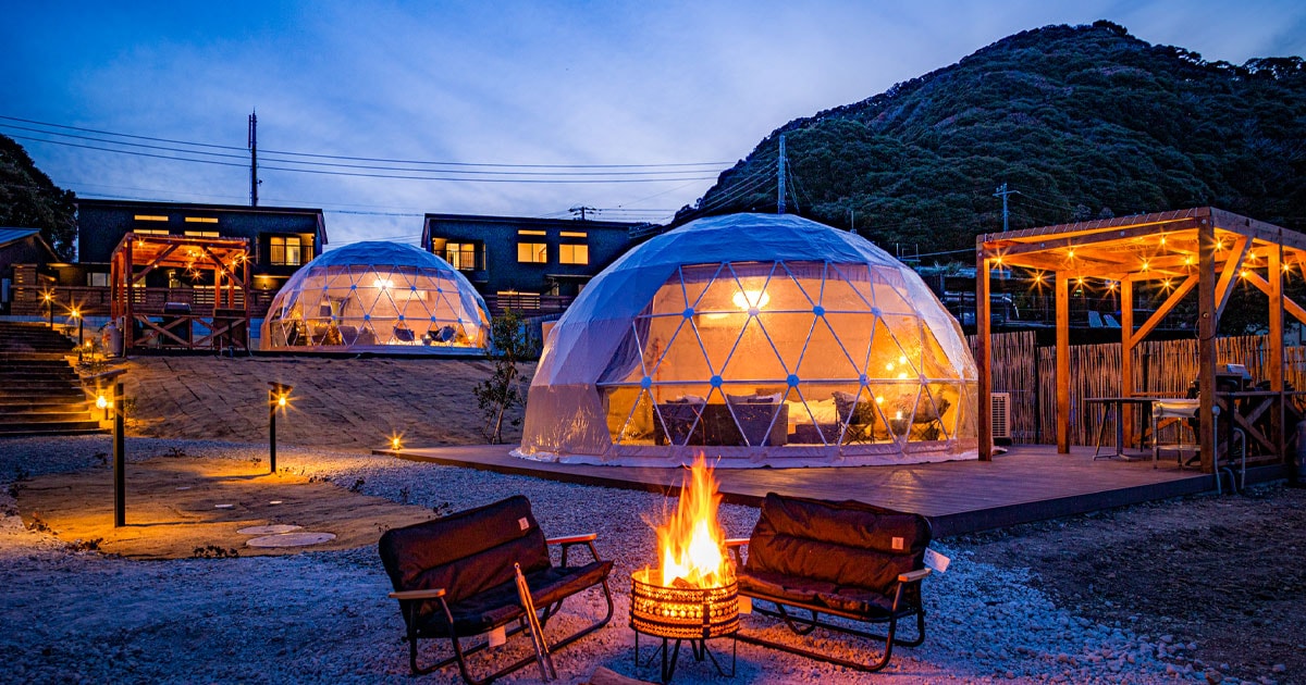 ニューオープン続々で話題沸騰！ 東西の注目グランピング施設 | 至福の