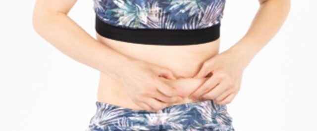 ぽっこりの原因は、筋膜の張りつき！