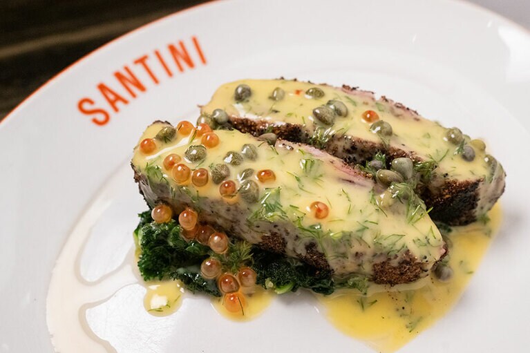 キハダマグロのグリル。