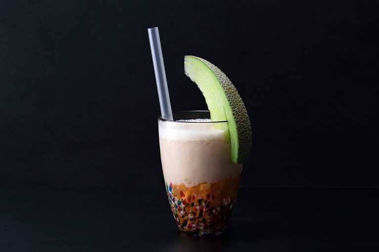 メロンと甘酒のスムージー。