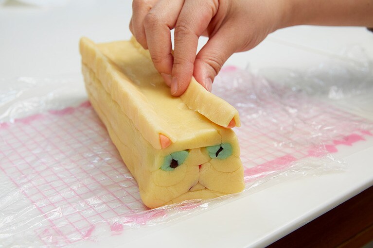 ミミをのせたらほぼ完成です！