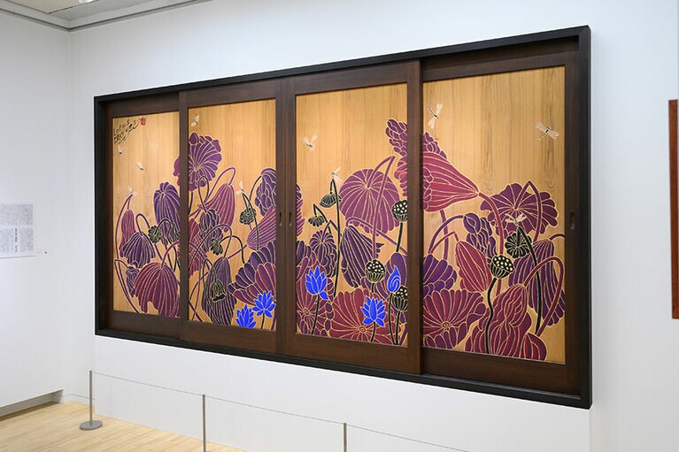 樹木希林邸の「蘇る蓮/Lotus Revives」。作品を命名したのは、娘である内田也哉子さん。