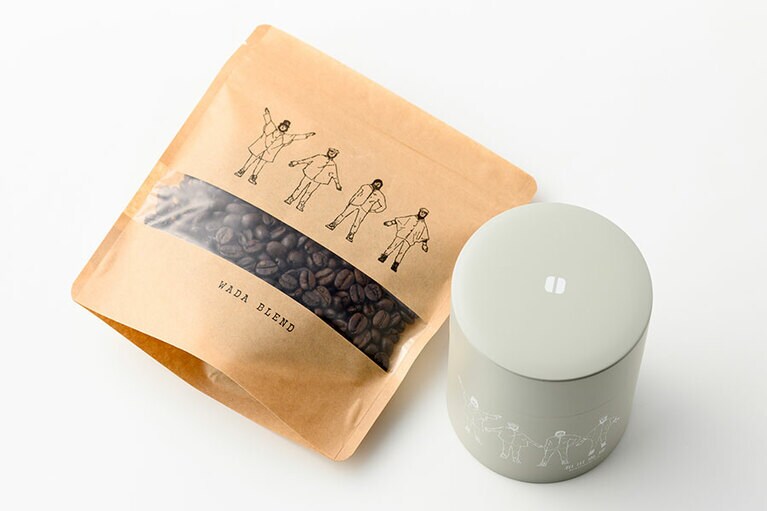 和田ブレンド1,512円(豆・200g)。缶は、250gまで入るようになっている。