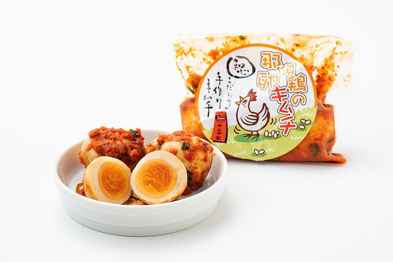 キムチ家 舳心「たまごキムチ」540円(3個)／栃木県