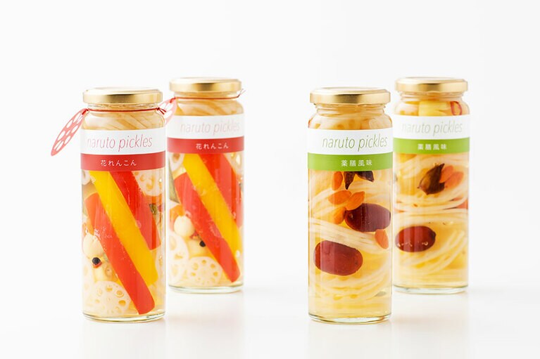 鳴門ピクルス 各220g×2種類セット 3,269円／花れんこん