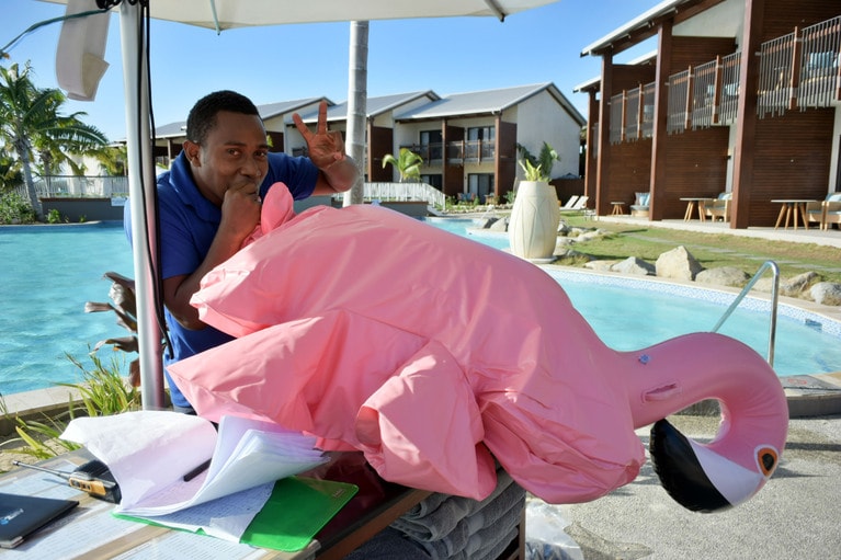 ゲストを楽しませることが何よりの楽しみ。取材班の一人がぎっくり腰になったときも親身にお世話をしてくれました。