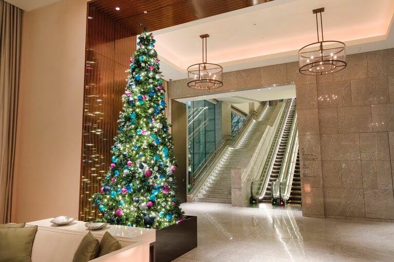 パレスホテル東京のクリスマスツリー。