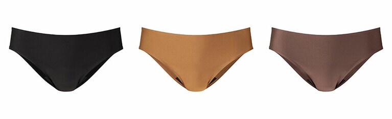 エアリズム吸水サニタリーショーツ 各1,990円。