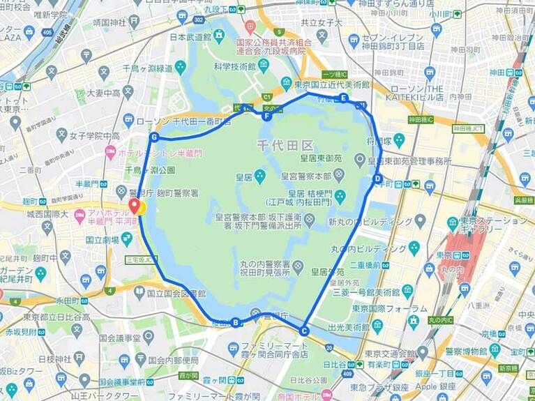 約5kmの周回コース。