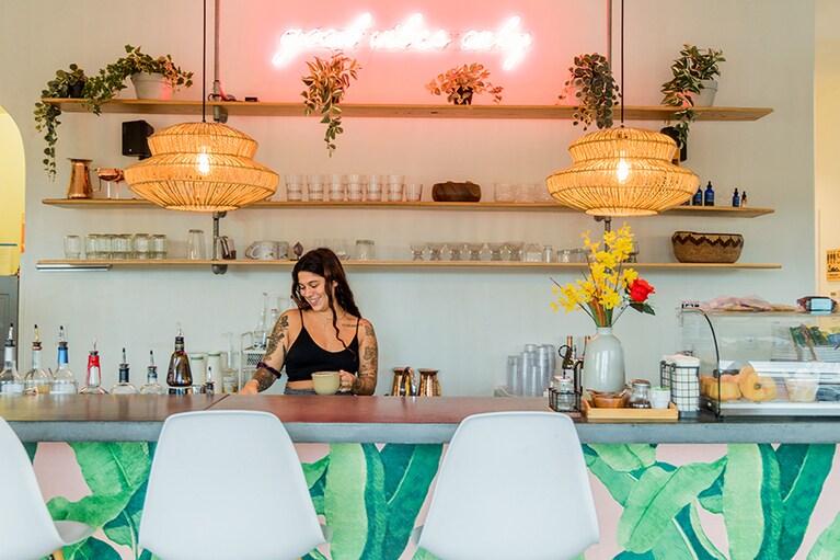 まったりとくつろげるおしゃれカフェ。