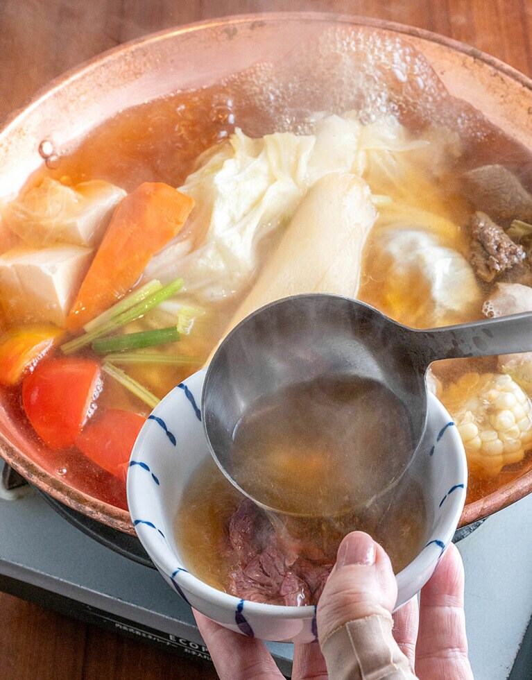 まずはレアで一杯どうぞ。