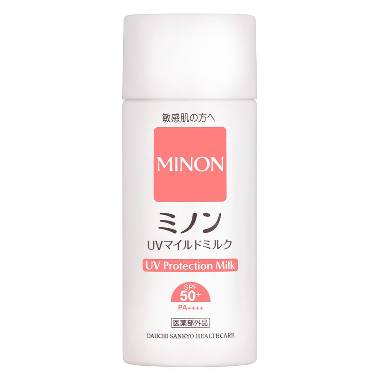 ミノンUVマイルドミルク SPF50+・PA++++（医薬部外品） 80mL 1,870円（編集部調べ）／第一三共ヘルスケア
