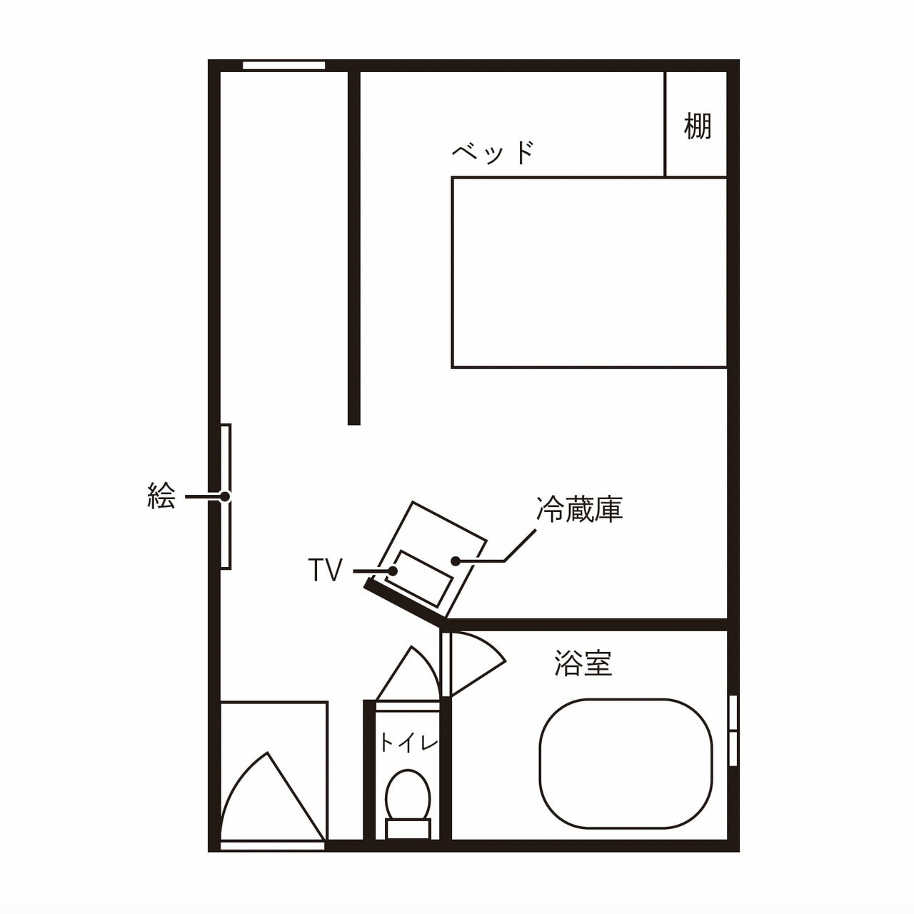 本書には間取りも掲載されていてわかりやすい。