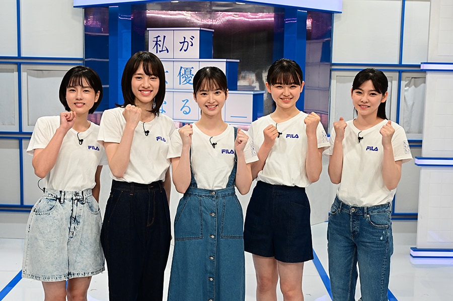 全10回のバトルを終え、上位3名に加え特別枠の2名もドラマ出演権を得た。©TBS