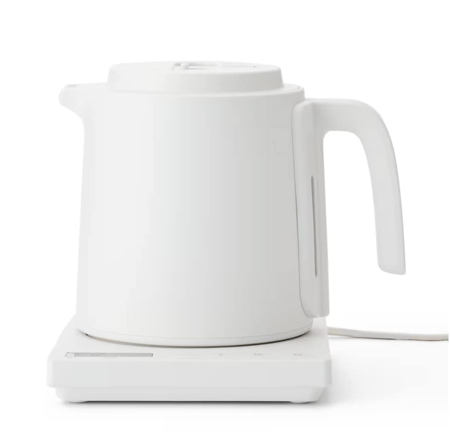 温度調節機能付き　電気ケトル　0.8L　6,990円。