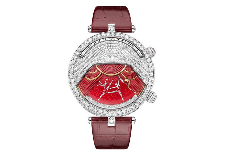 レディ アーペル バレリーナ ミュージカル ルビー ウォッチ。