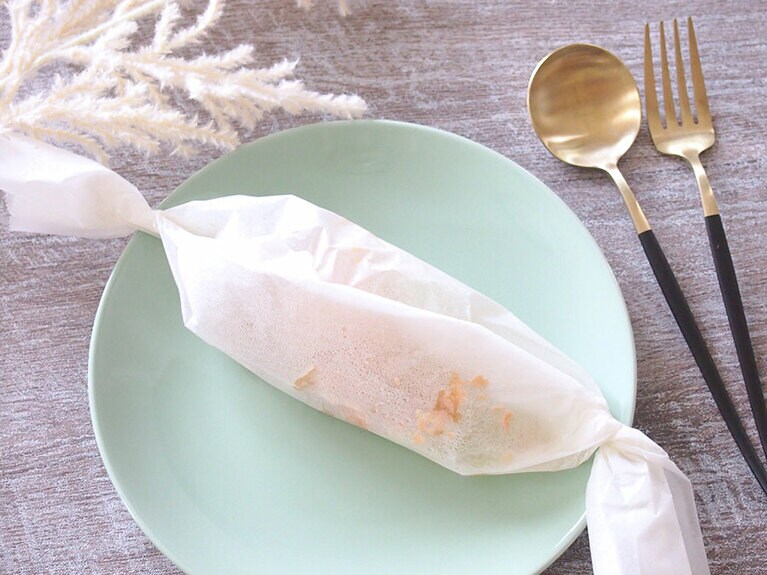 鮭に火が通っていたら、レンジから取り出して完成。