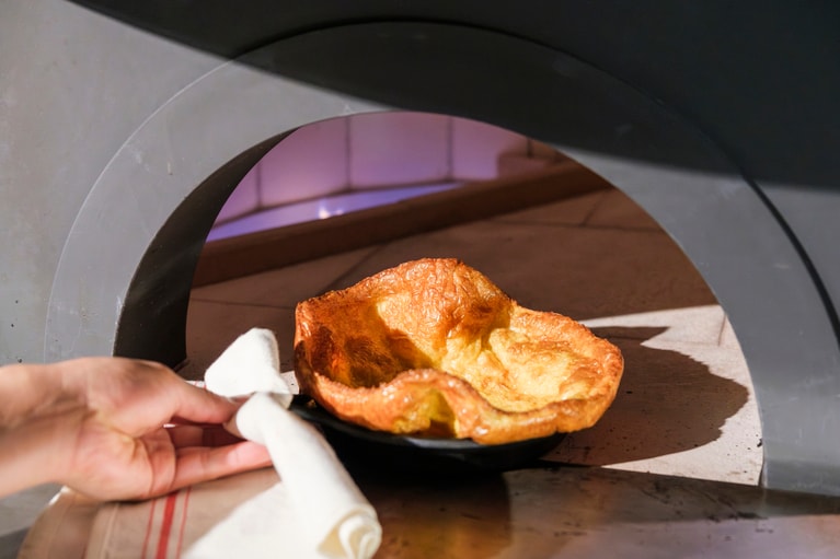 窯で仕上げる。