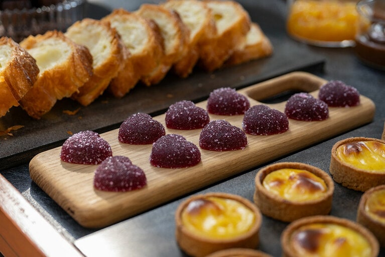 「パート ド フリュイ ハート ラズベリー」。