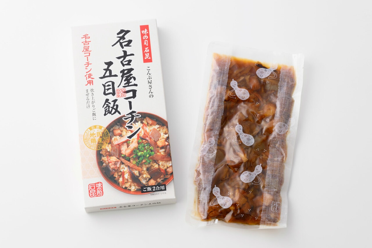 名古屋コーチン五目飯 2合用 1,000円（180g）。
