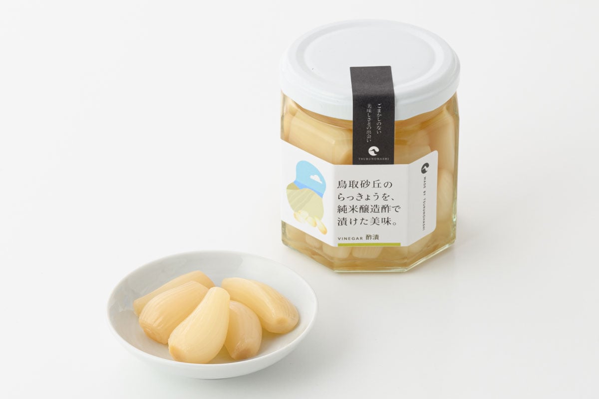 砂丘のらっきょう酢漬 100g 756円／鶴乃觜