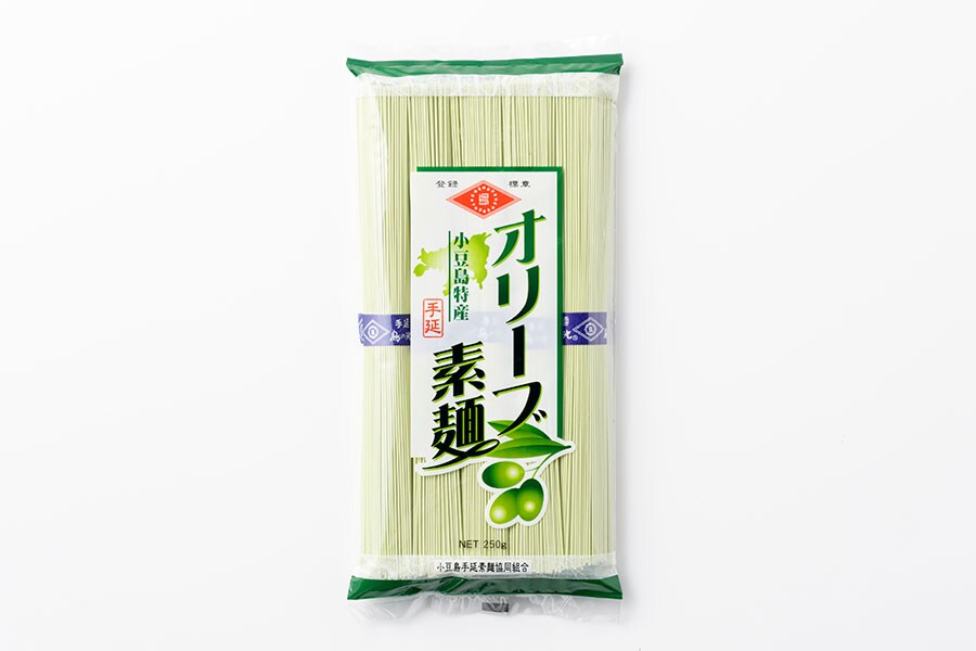 小豆島手延素麺協同組合「手延オリーブ素麺」9kg入(250g×36袋)」。※価格は要問い合わせ