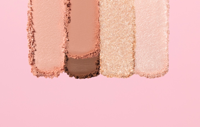 マルチイージーパレット 02 トワイライトピーチ色見本。