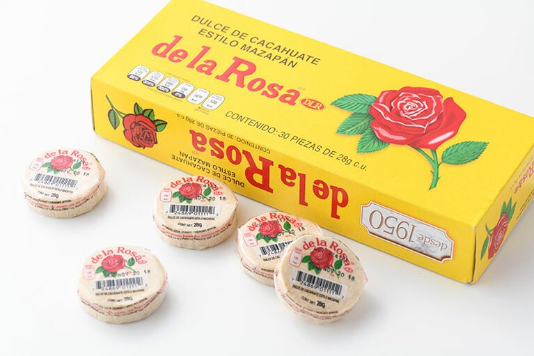 「ドゥルセス・デ・ラ・ロサ(Dulces de la Rosa)」 のマサパン 70メキシコペソ。