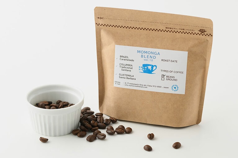 モモンガコーヒー「モモンガブレンド」100g 720円／福井県