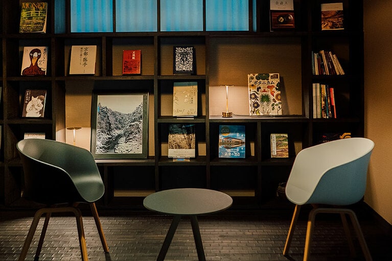 こもれるラウンジのライブラリー。