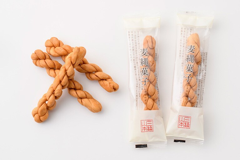 【奈良県】三輪山本の「麦縄菓子」400円(15g×5本入り)。