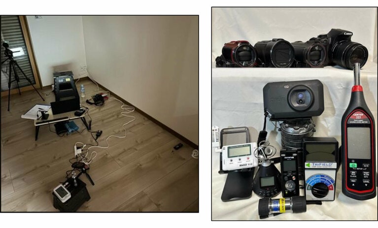 調査に使用する機材。