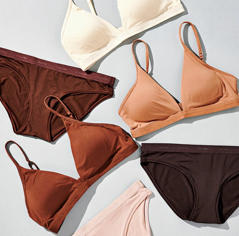 ブラ各 7,700円、ショーツ各 4,400円／カルバン・クライン アンダーウェア(カルバン・クライン カスタマーサービス)