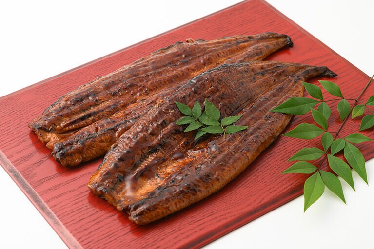 うなぎ蒲焼(冷凍) 2,500円(約300g×2枚)／山治