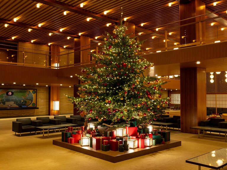 オークラ東京のクリスマスツリー。