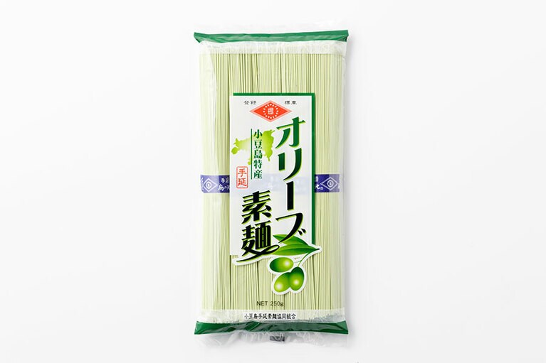 小豆島手延素麺協同組合「手延オリーブ素麺」9kg入(250g×36袋)」。※価格は要問い合わせ