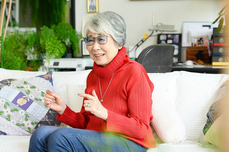 今井登茂子さん。