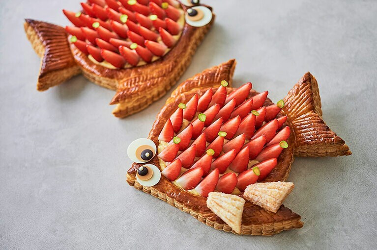 「ポワソン・ダブリル」（直径約15センチ）4,320円。4月1日（月）～4月7日（日）限定販売。要予約。