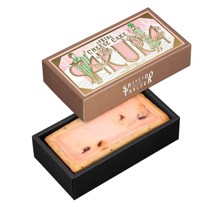「春の手焼きチーズケーキ(さくら味)」1本 2,970円(税込)／資生堂パーラー