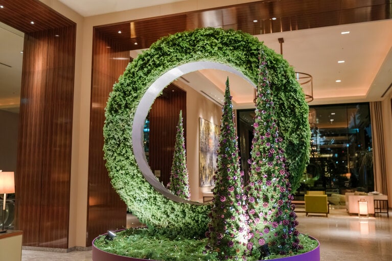 パレスホテル東京のクリスマスツリー。