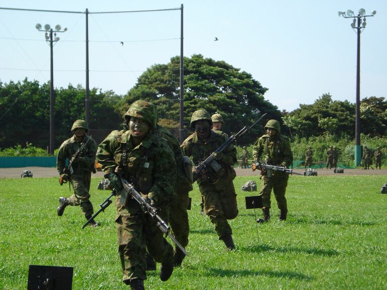2年生、定期訓練にて（本人提供）
