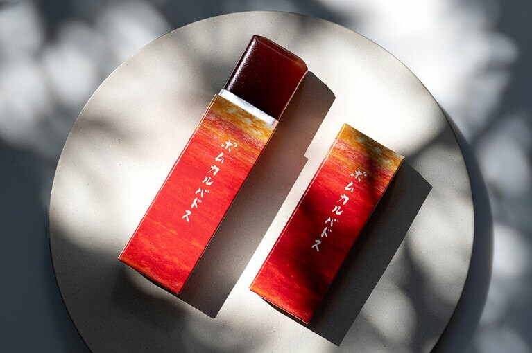 「小形羊羹 ポムカルバドス 5本入」。