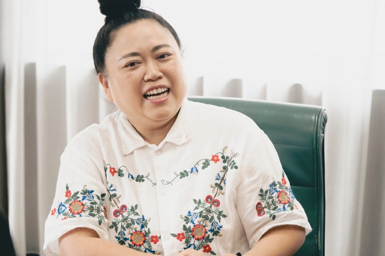 ニッチェ江上敬子さん。