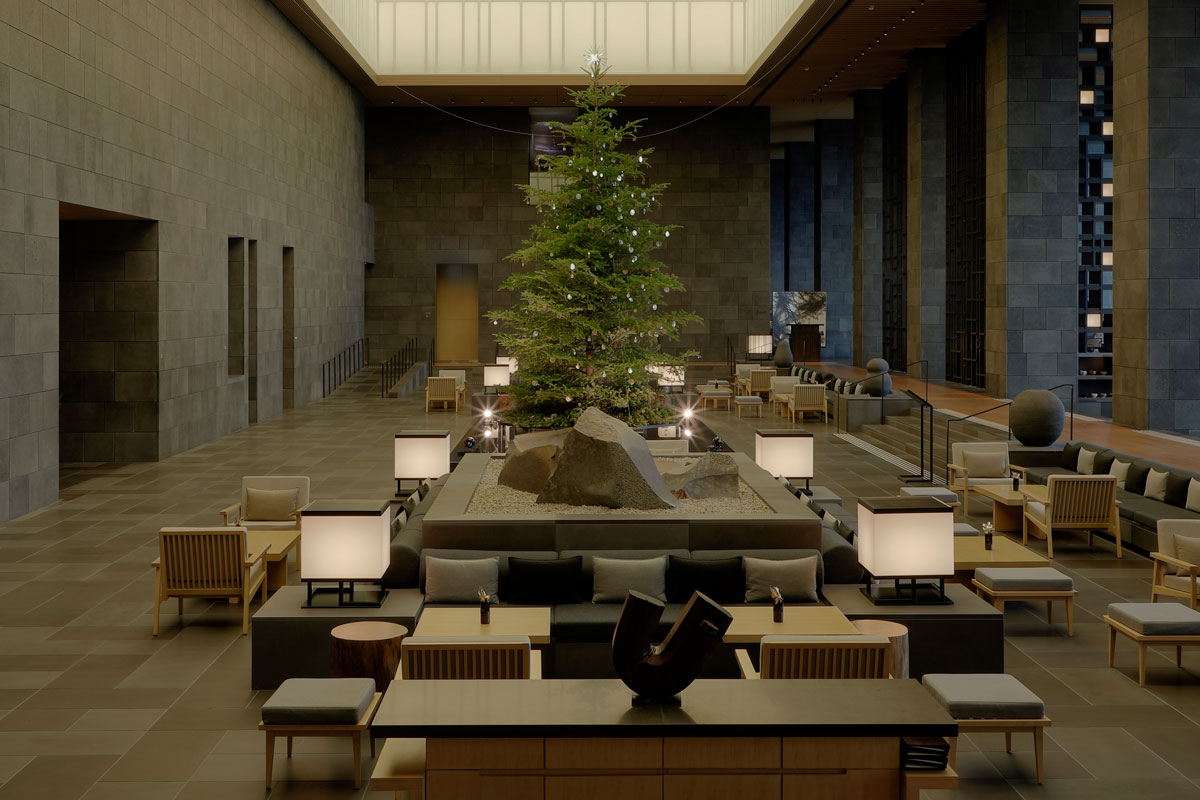 アマン東京のクリスマスツリー。