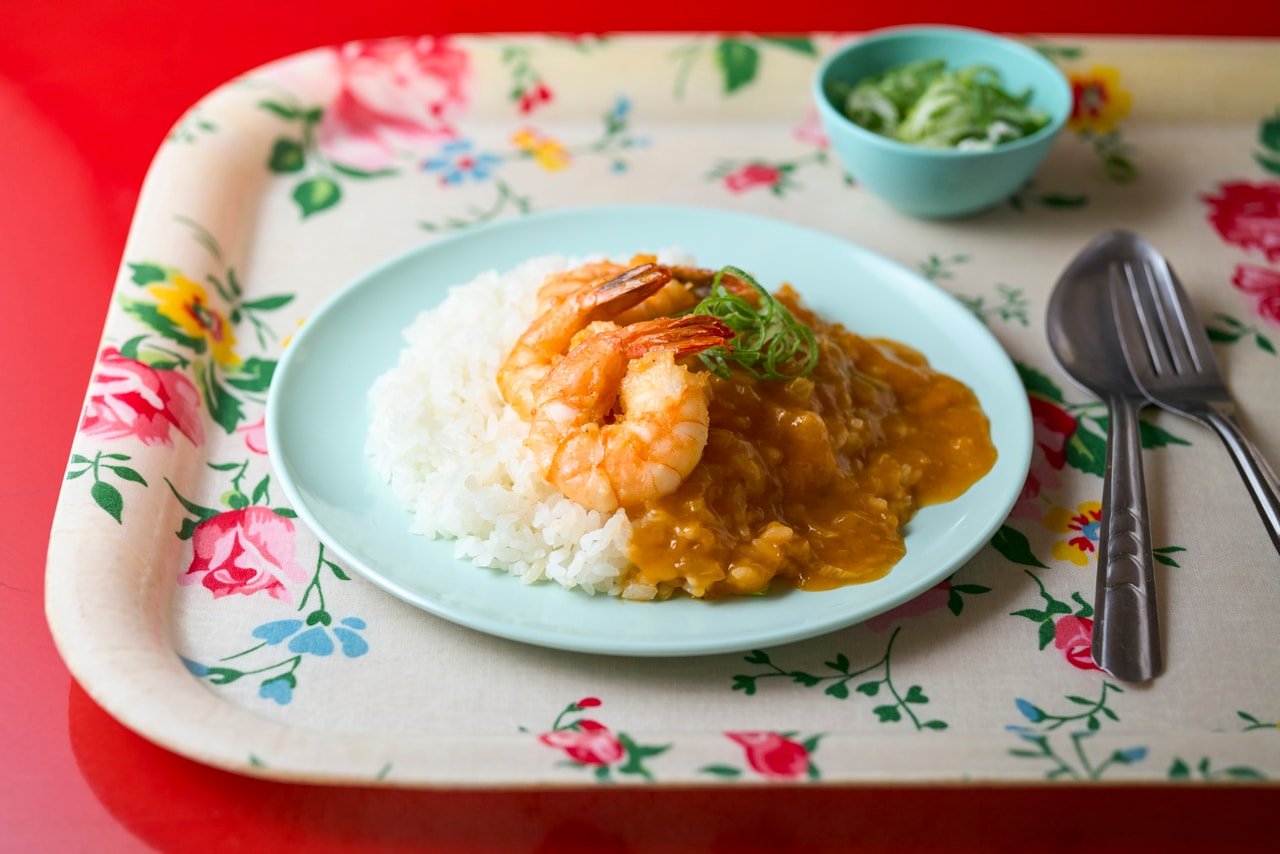 成城石井自家製 濃厚海老ソースの台湾風蝦仁飯(シャーレンハン) 税込863円。