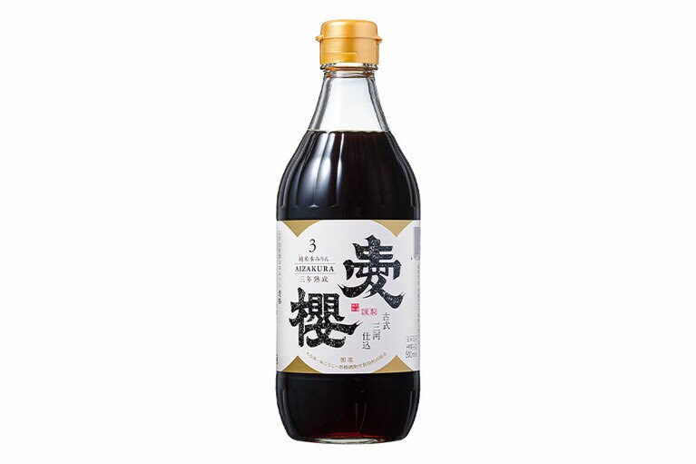 古式三河仕込 愛櫻 純米本みりん 三年熟成 500ml。