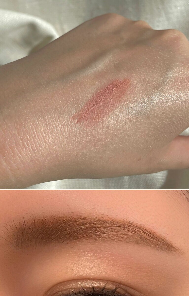 理想的なふわふわ眉が完成。